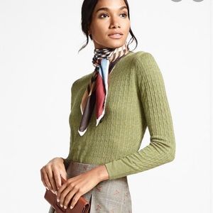 Green Cashmere Thick Sweater - Brooks Brothers